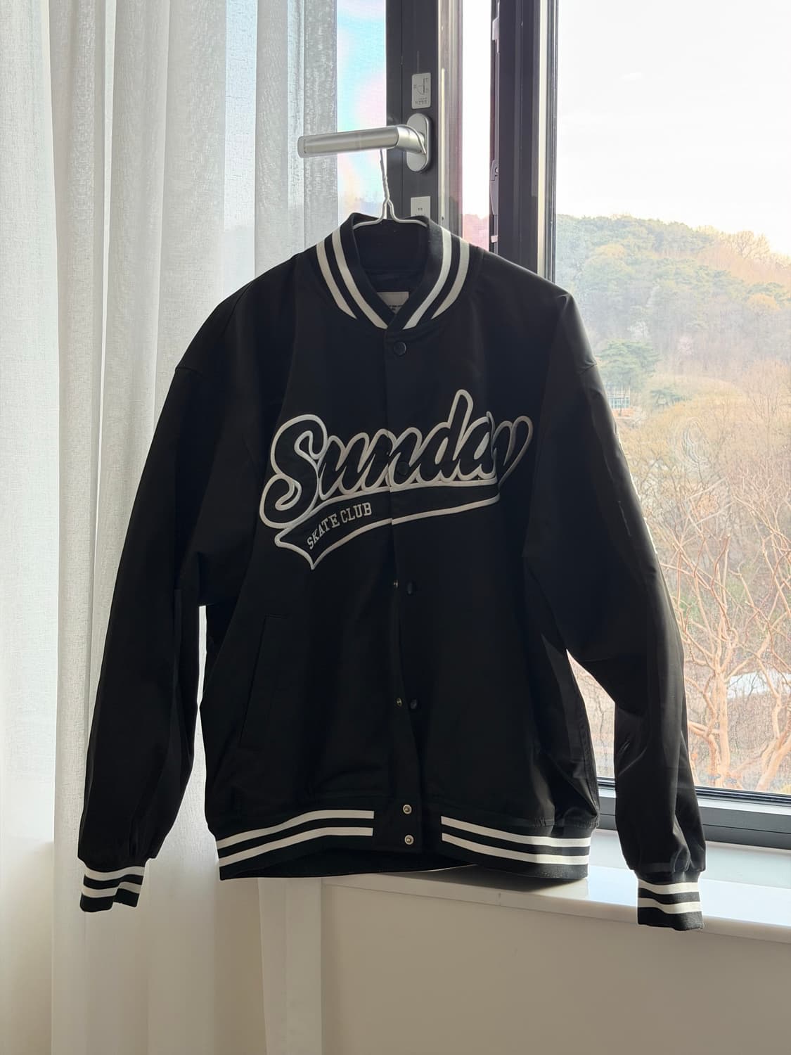 블랙 야구점퍼 판매합니다[XL] 상품이미지1