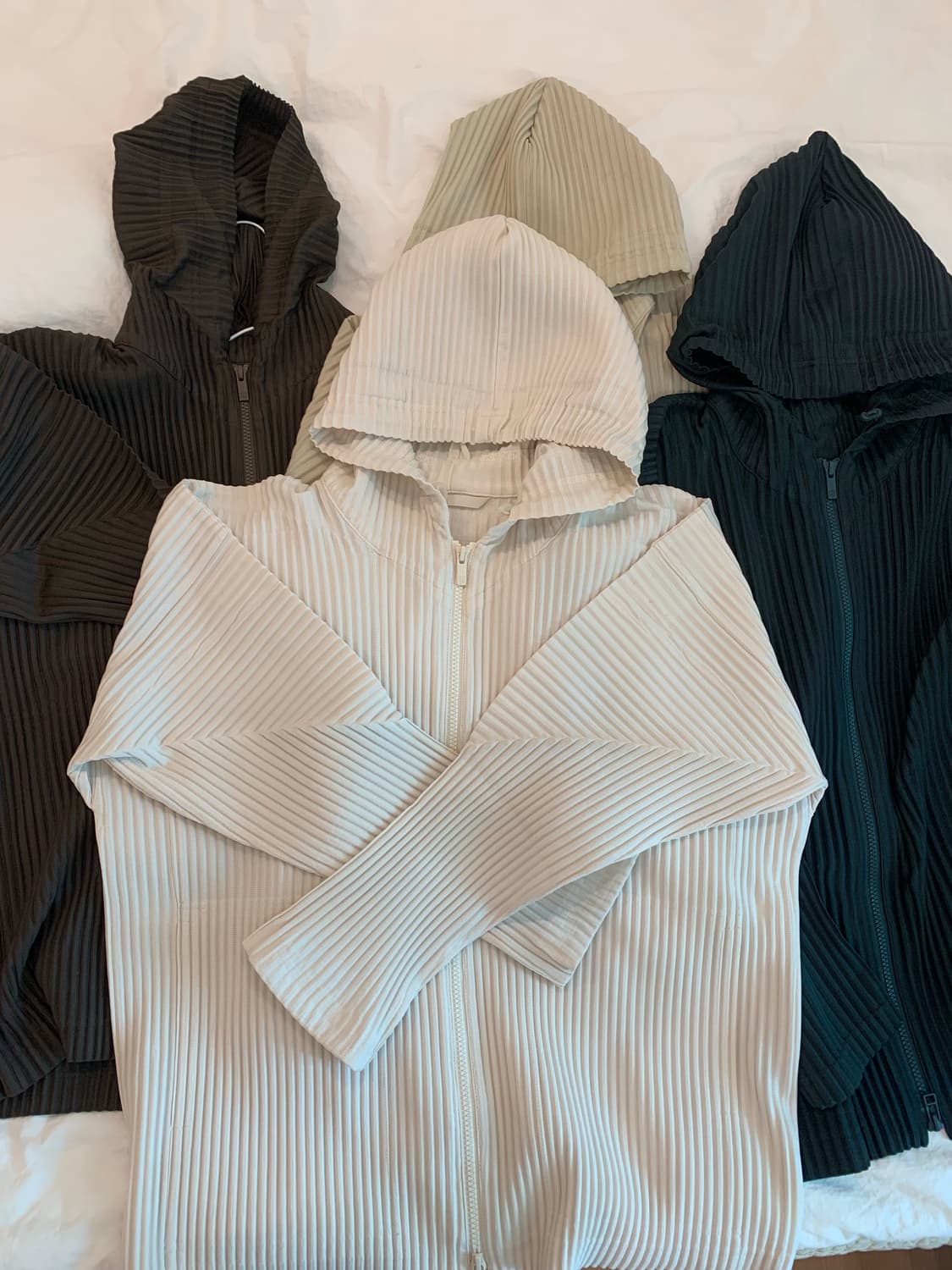 옴므플리세 후드집업 아이보리 2 jl114 상품이미지1