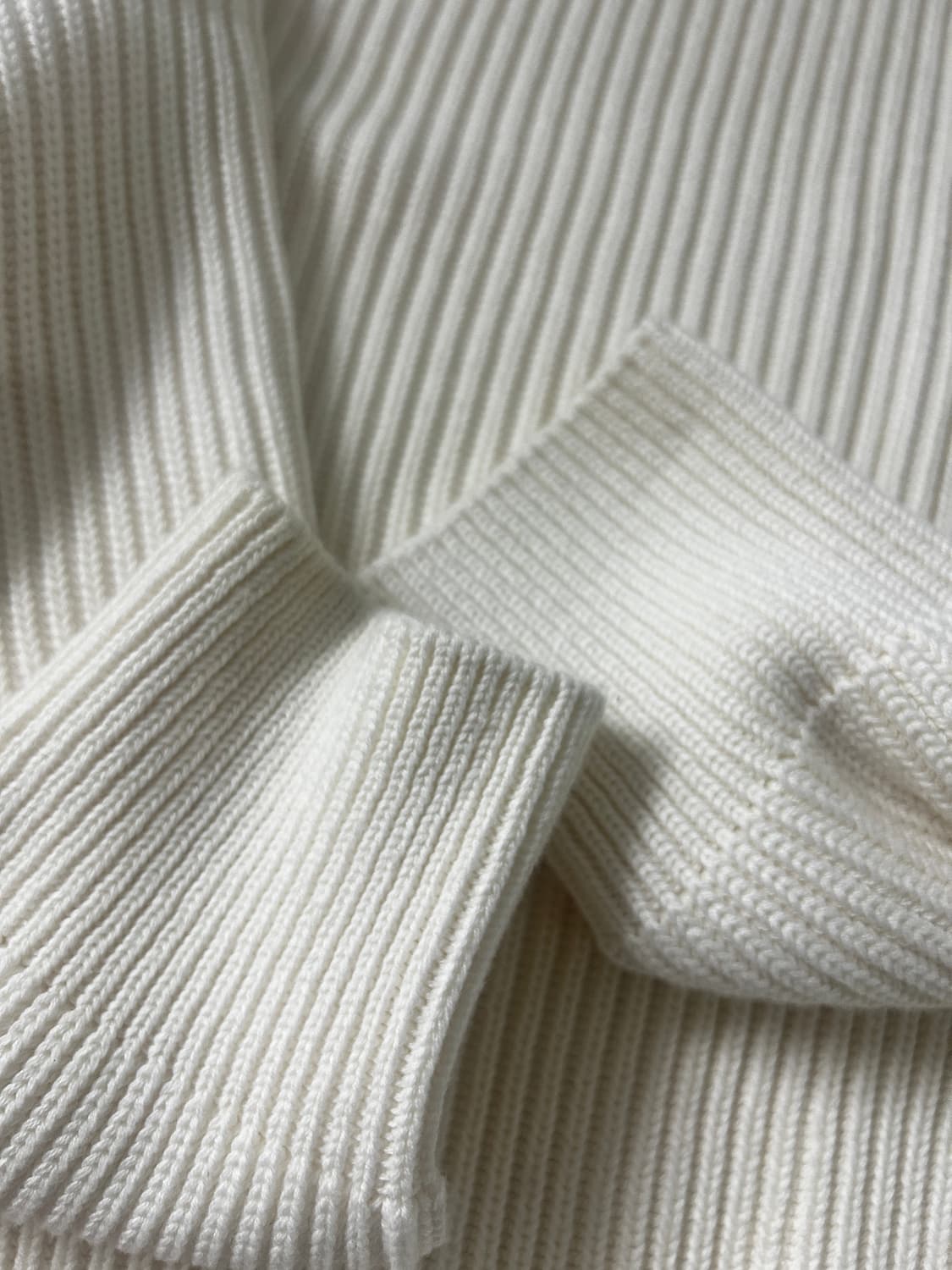 스테디 에브리웨어 골지 니트 아이보리 상품이미지3