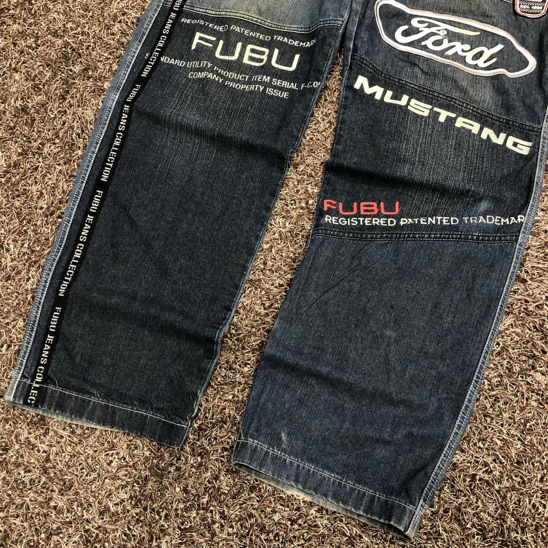 후부 올드스쿨 립합 포드 머스탱 데님 팬츠 상품이미지3