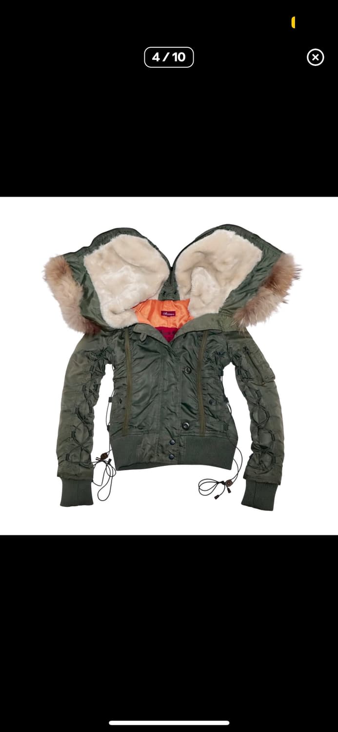 아비렉스 n2b 레이스업 셔링 패딩 상품이미지4