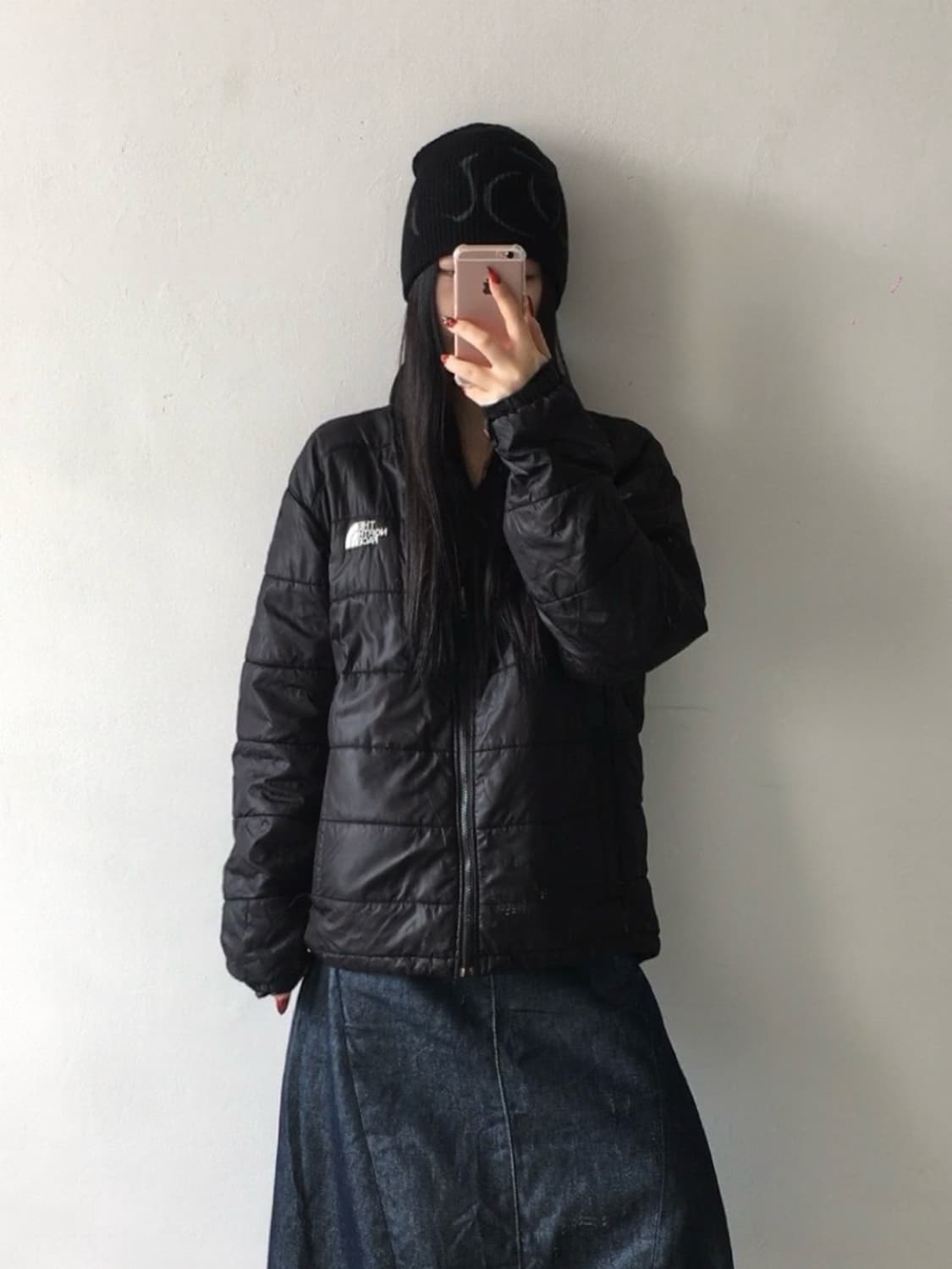 노스페이스 자수 경량패딩 상품이미지1