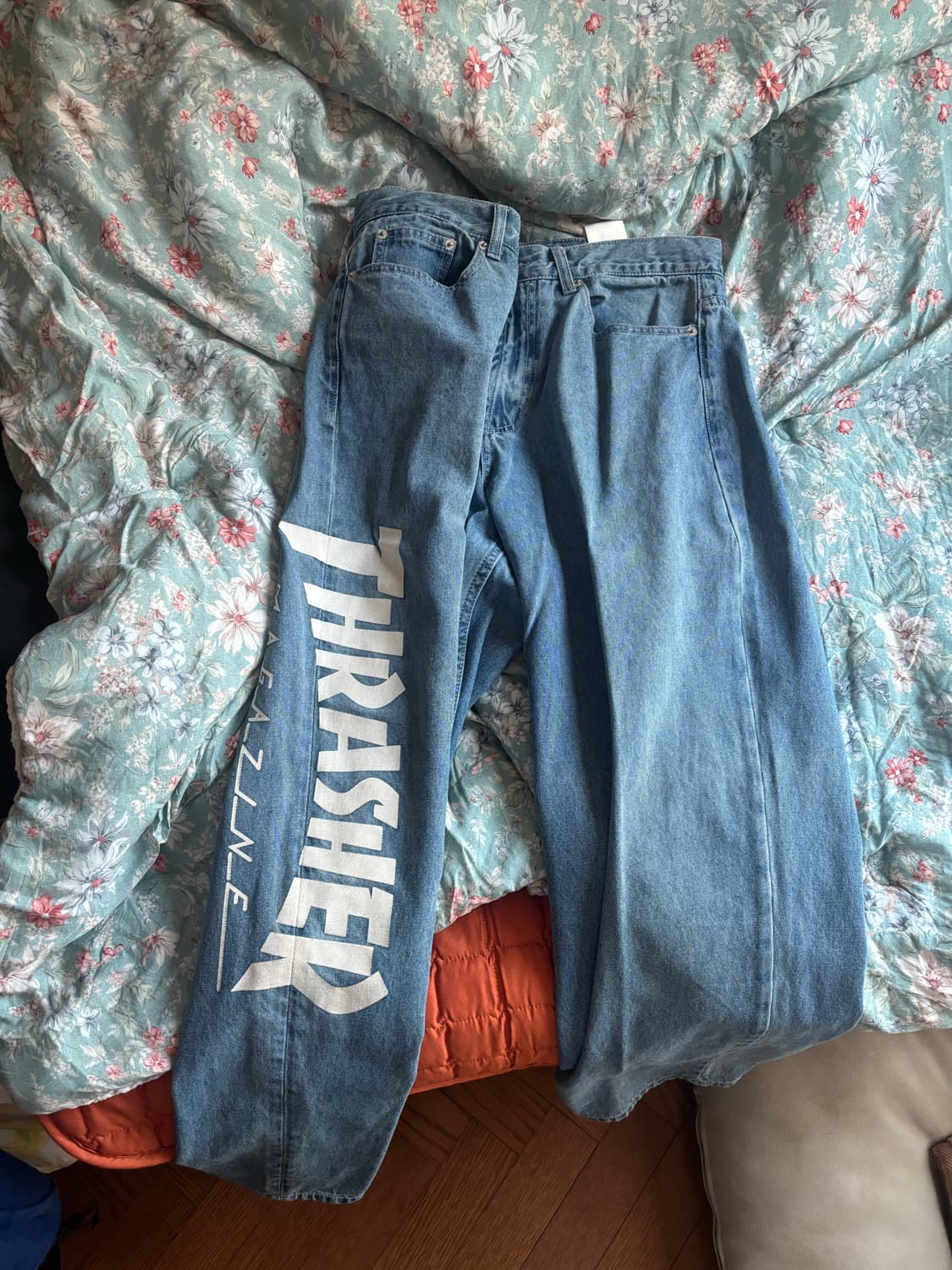 트레셔 와이드 데님팬츠 상품이미지1