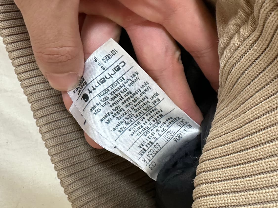 칼하트 샌드스톤 덕 액티브 누빔 자켓 민트급 상품이미지4