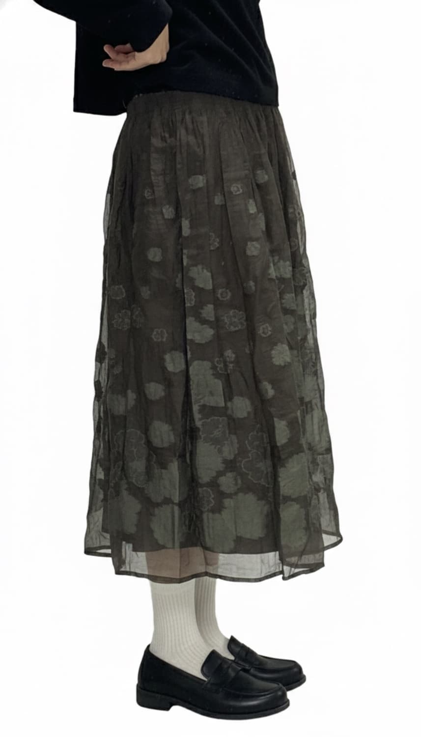 지아니 로 주디체(GIANNI LO GIUDICE) 플라워 롱스커트 상품이미지3