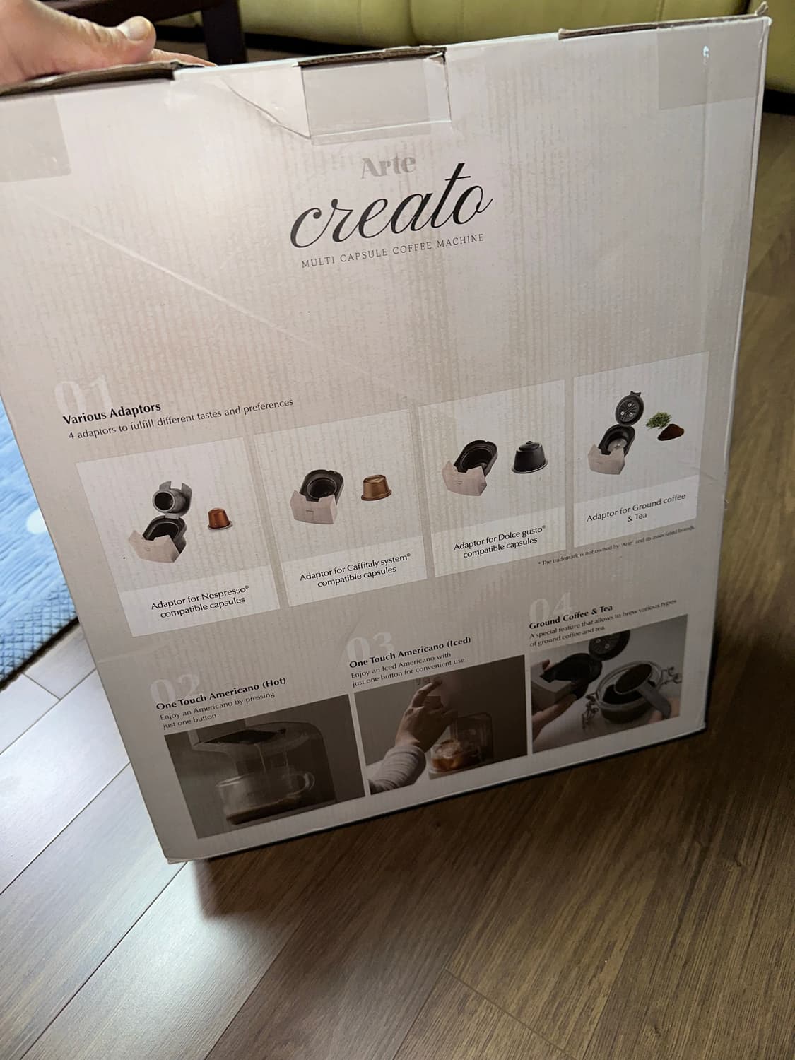 아르떼 크레아토 A02 캡슐 커피머신 완전 새상품 상품이미지4