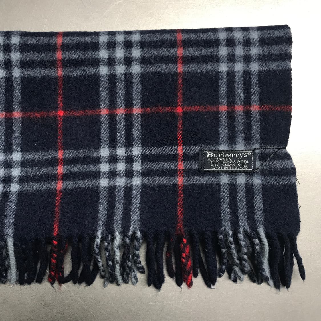 버버리 정품 램스울 머플러 네이비 상품이미지3