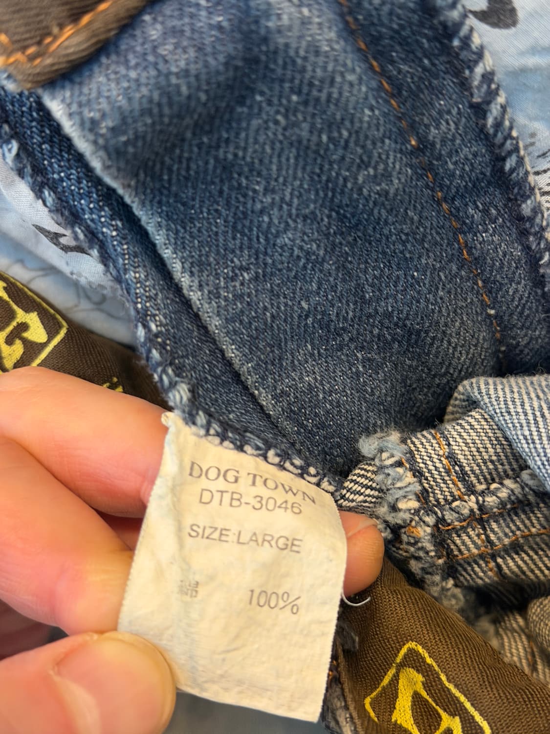 Dog Town vtg 패치 디자인 카펜터 배기 데님 진 L 상품이미지6