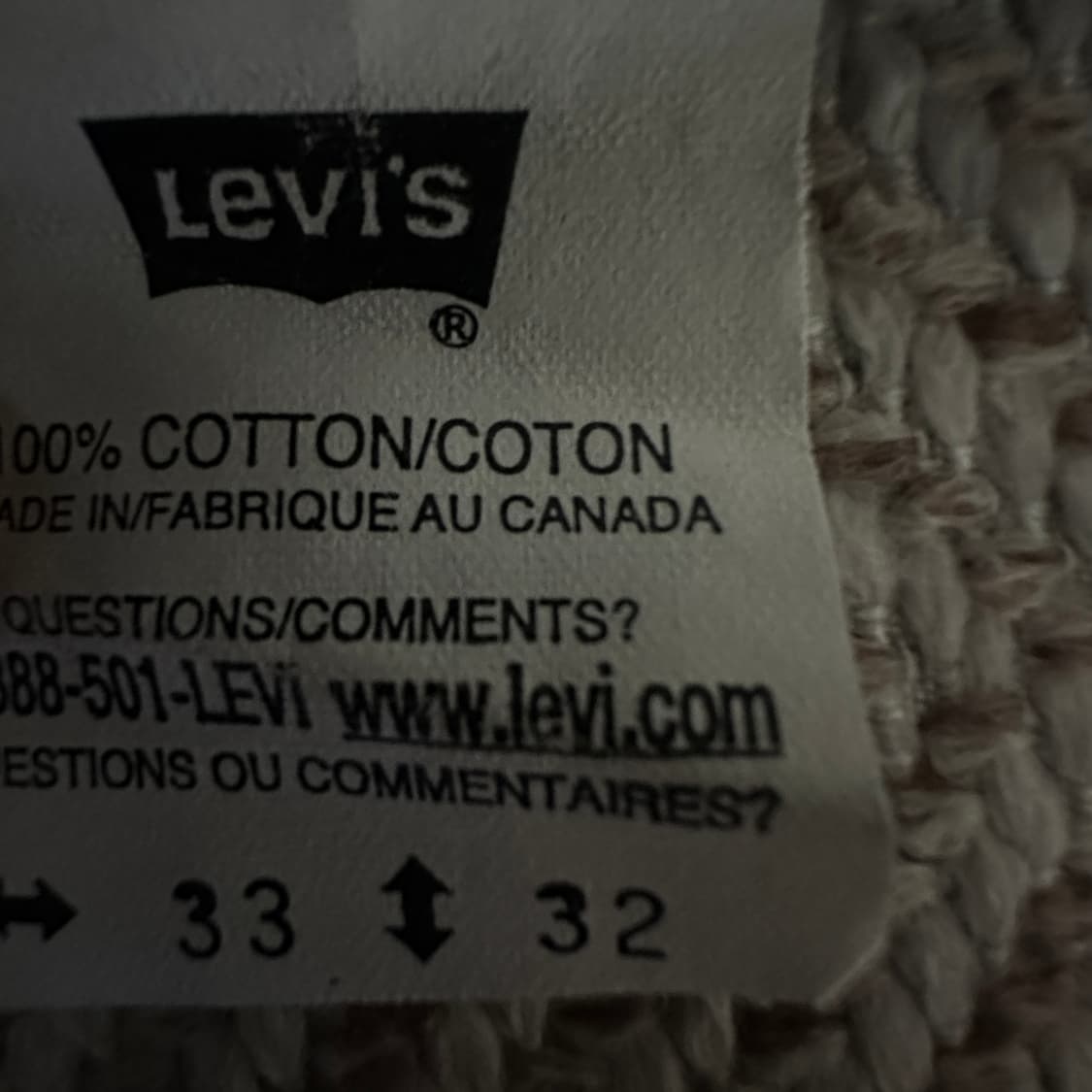 LEVI'S canada made orangetab black jeans 상품이미지5