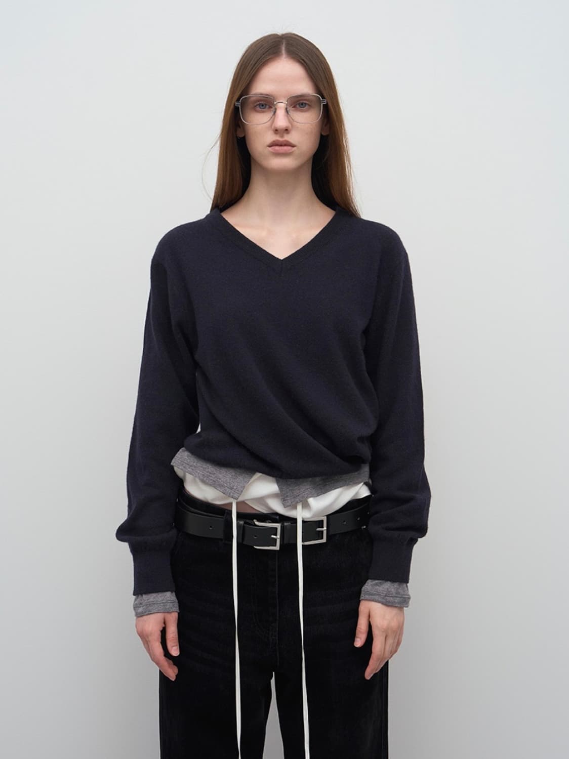 LCDC 브이넥 니트 탑 상품이미지1