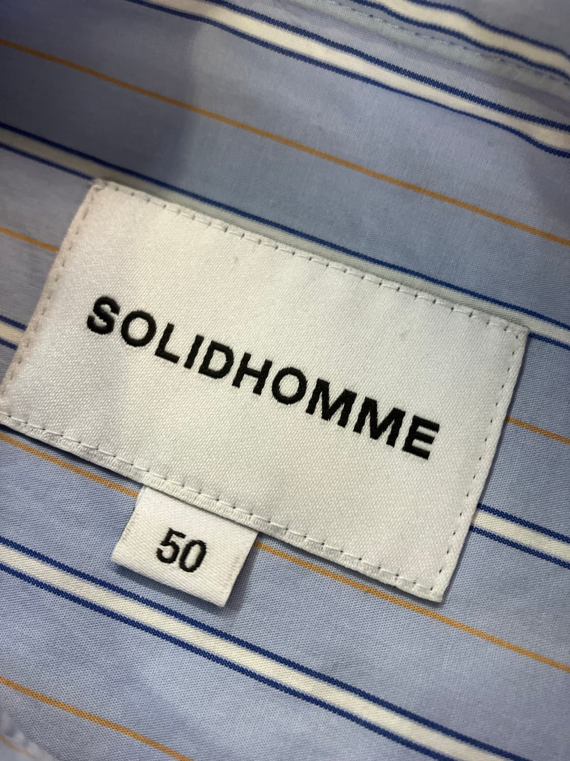 솔리드옴므 스트라이프 셔츠 블루 105 #csz2279 상품이미지5