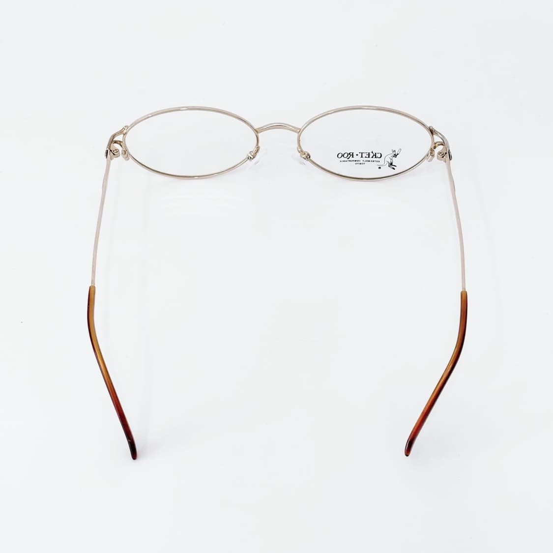 CKETROO 골드 오벌 메탈 데드스탁 빈티지안경 상품이미지4