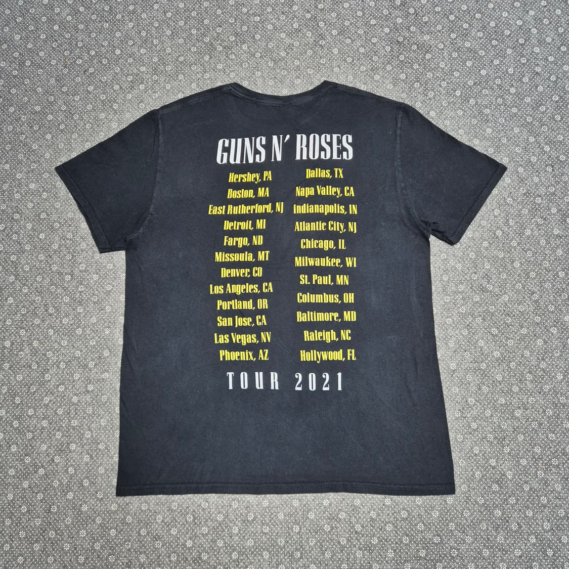 [XL]건즈엔로지스 2021 투어 오피셜 티셔츠 -575 상품이미지2