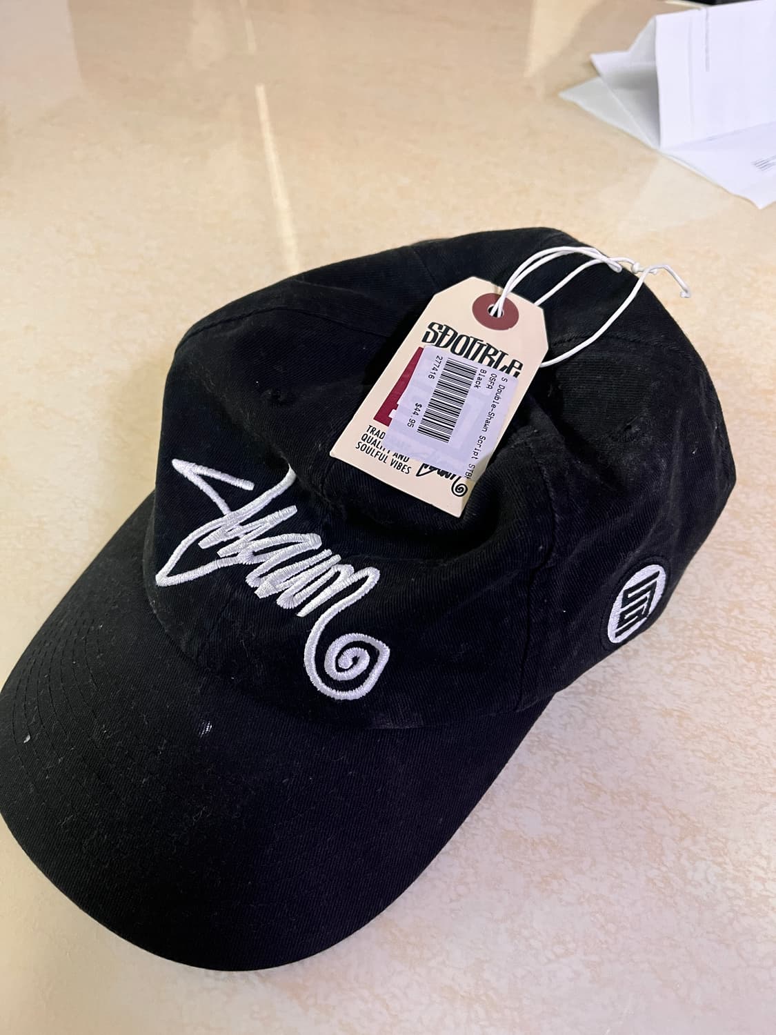 Sdouble script cap black 상품이미지1