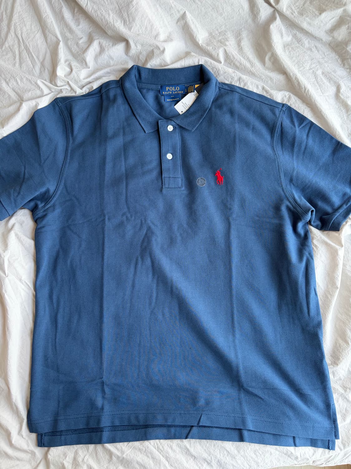 폴로랄프로렌 / 커스텀 슬림핏 pk티셔츠 블루 / L 상품이미지2