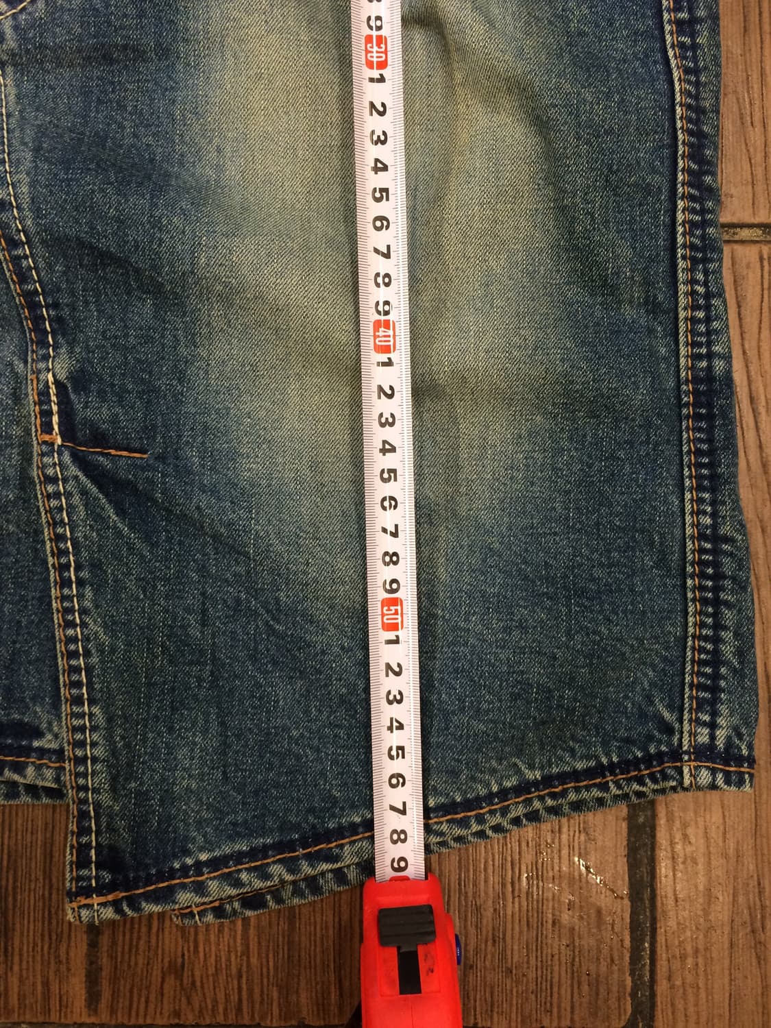 일본빈티지 Shuca 핀터깔y2k 보헤미안펑크 비대칭 데님스커트 상품이미지4