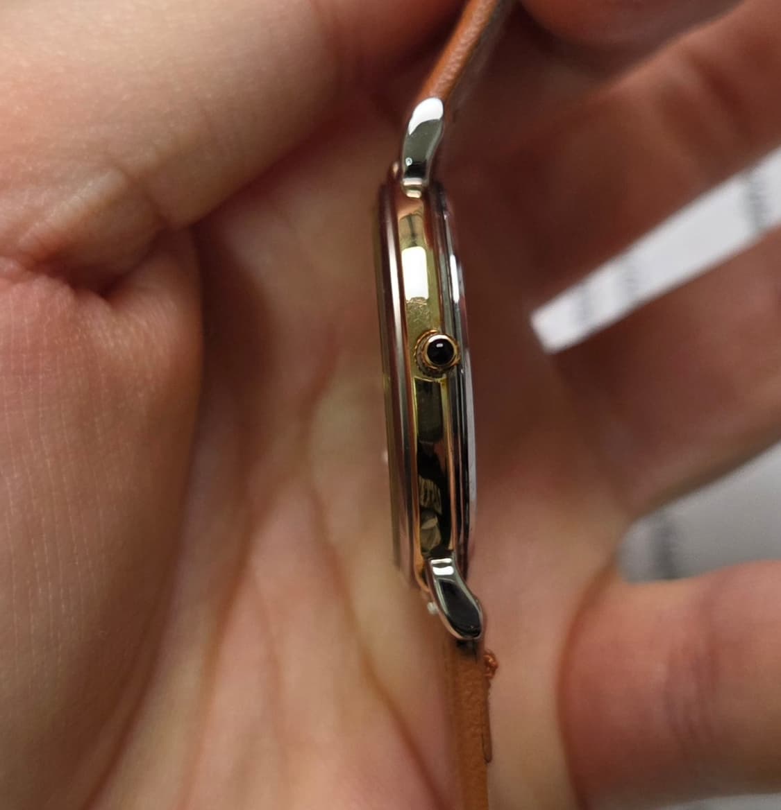 레어] 빈티지 세이코 돌체 화이트 스파클 다이얼 논데이트 슬림쿼츠
 상품이미지5