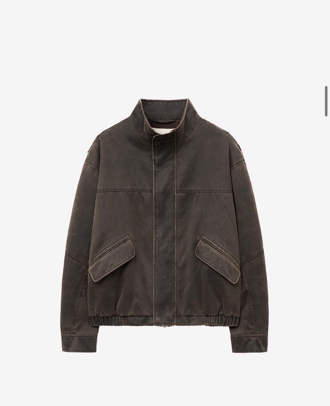 (M) 인사일런스 워시드 포우 레더 점퍼 자켓 BROWN 판매 상품이미지8