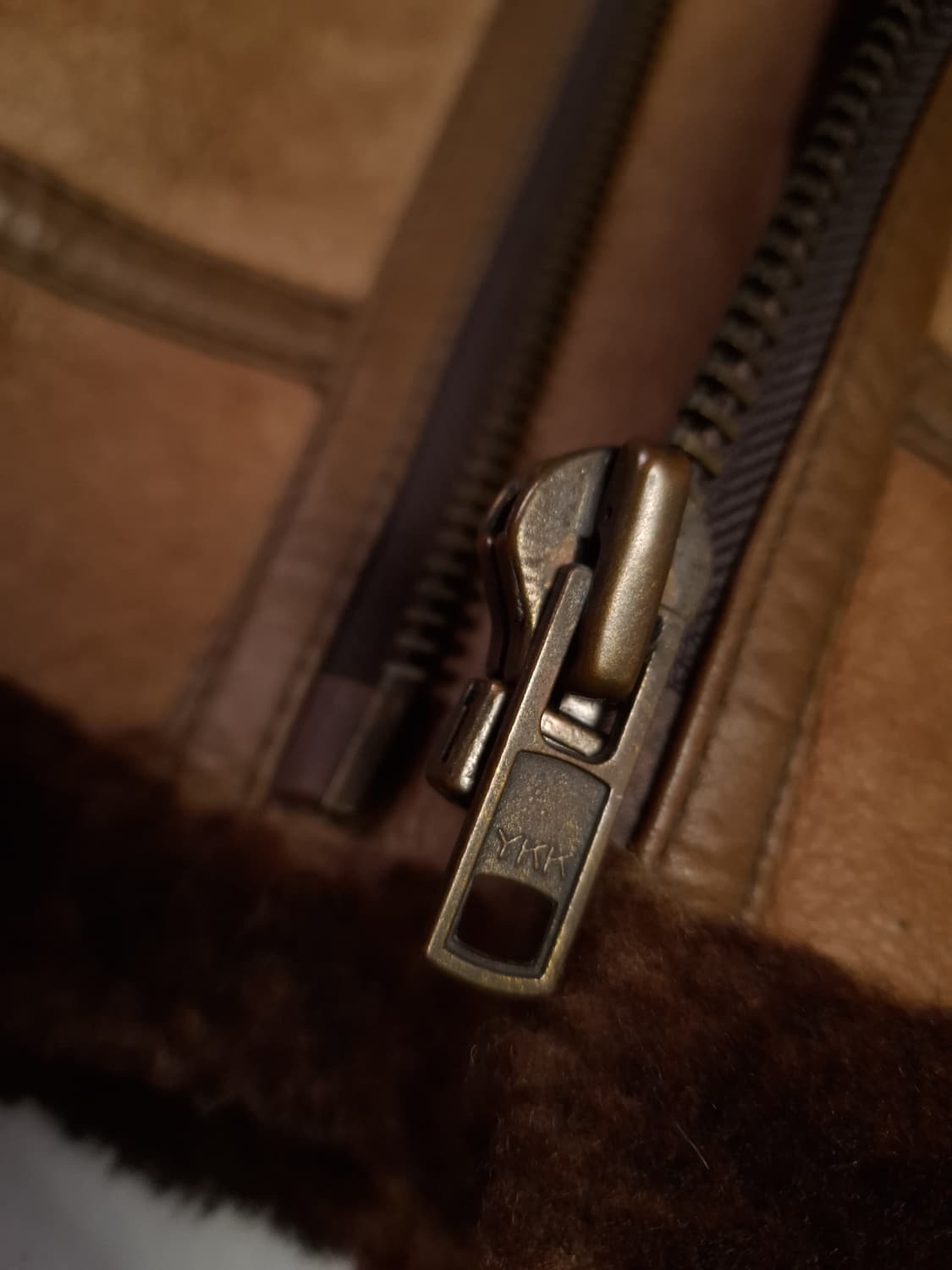 90's 국내산 미공군 B-3 TYPE 천연가죽 항공 폭격기 무스탕 상품이미지2