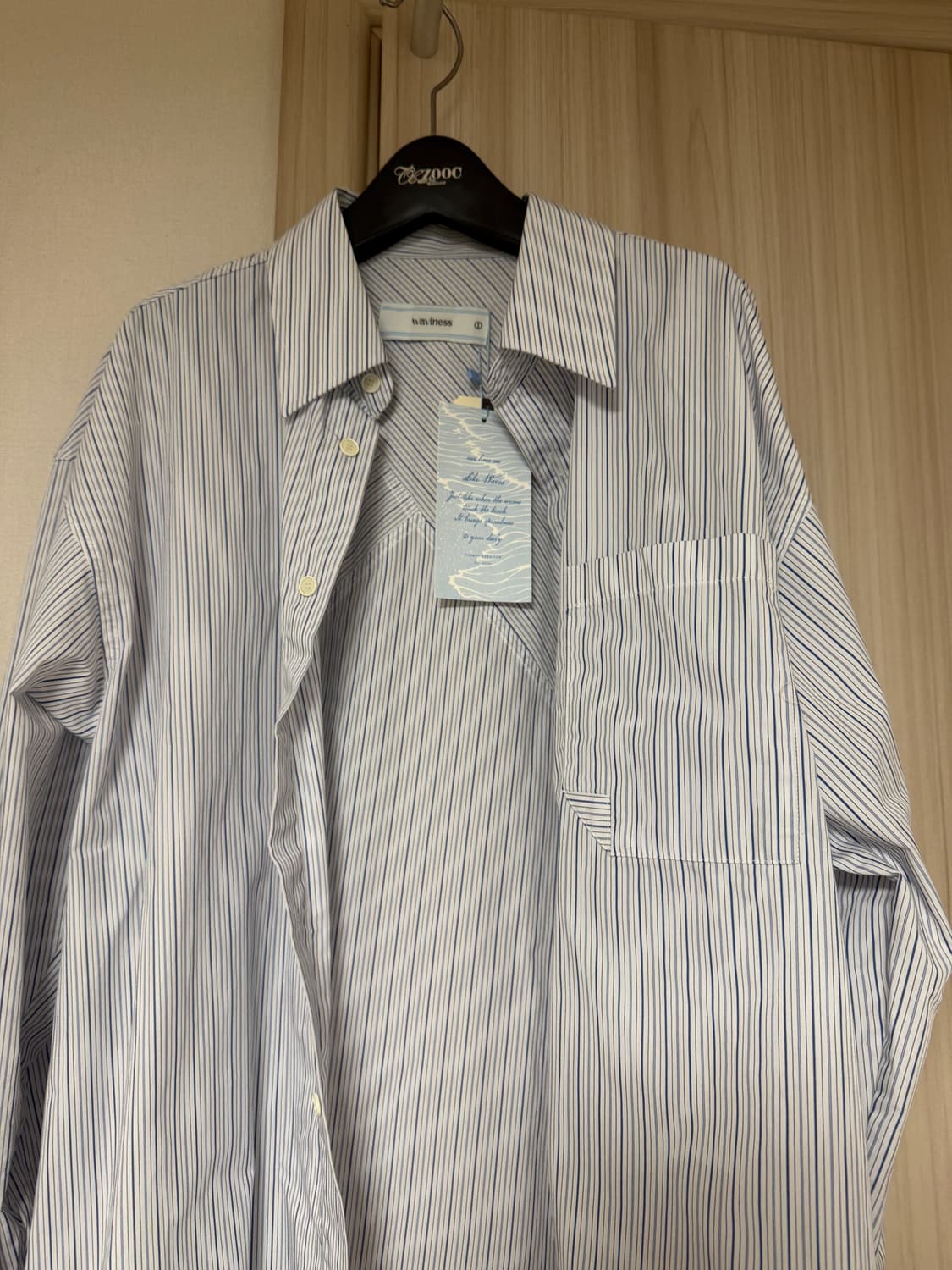 웨이비니스 오리가미 셔츠 사이즈1 새제품 상품이미지1