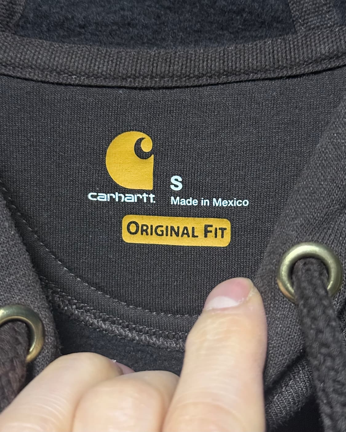 칼하트 wip 브라운 갈색 스웻 후드 후디 티셔츠 안감 기모 오버핏 S 상품이미지6