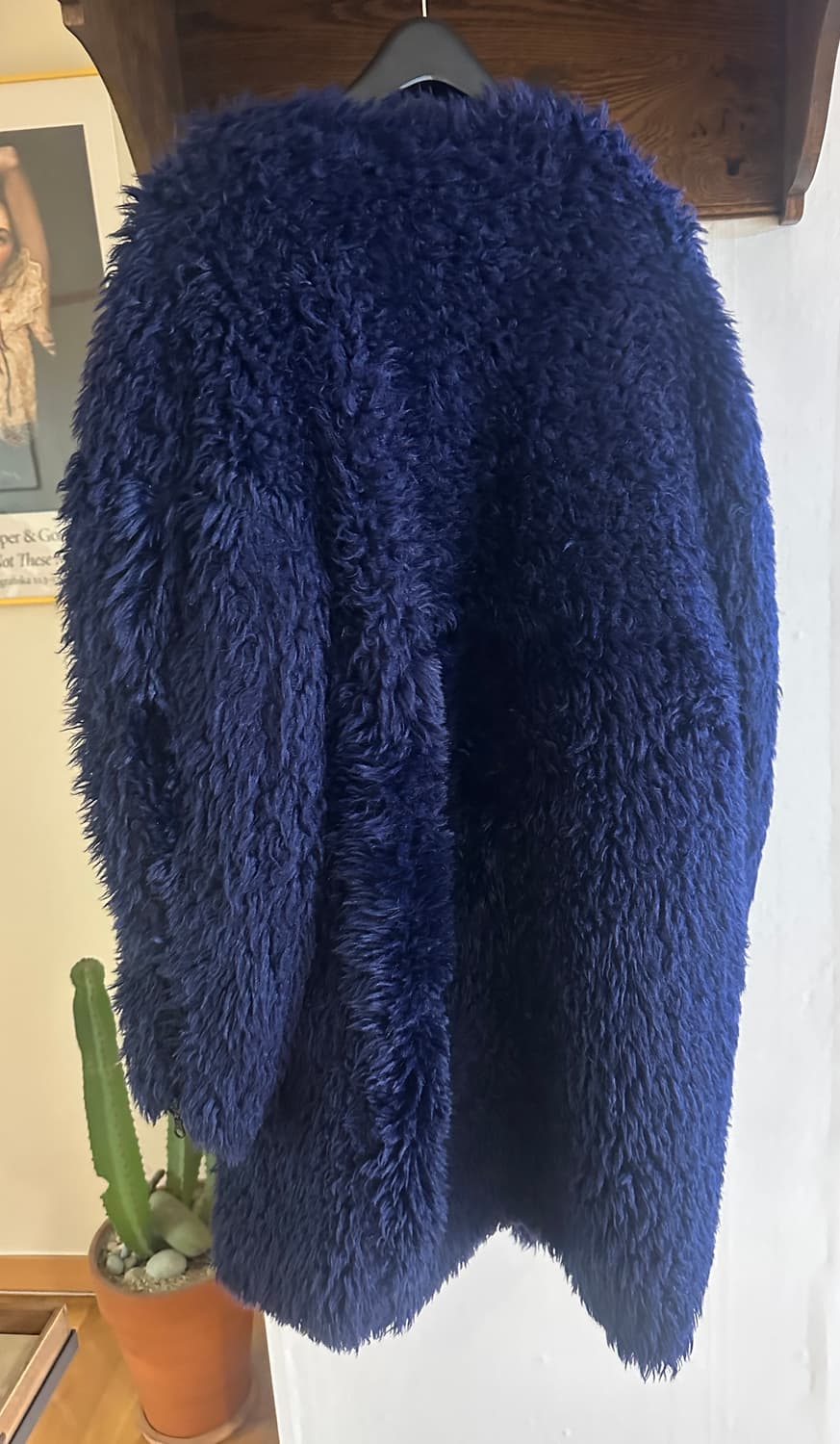 KENZO 겐조 퍼 코트 네이비 38 상품이미지3