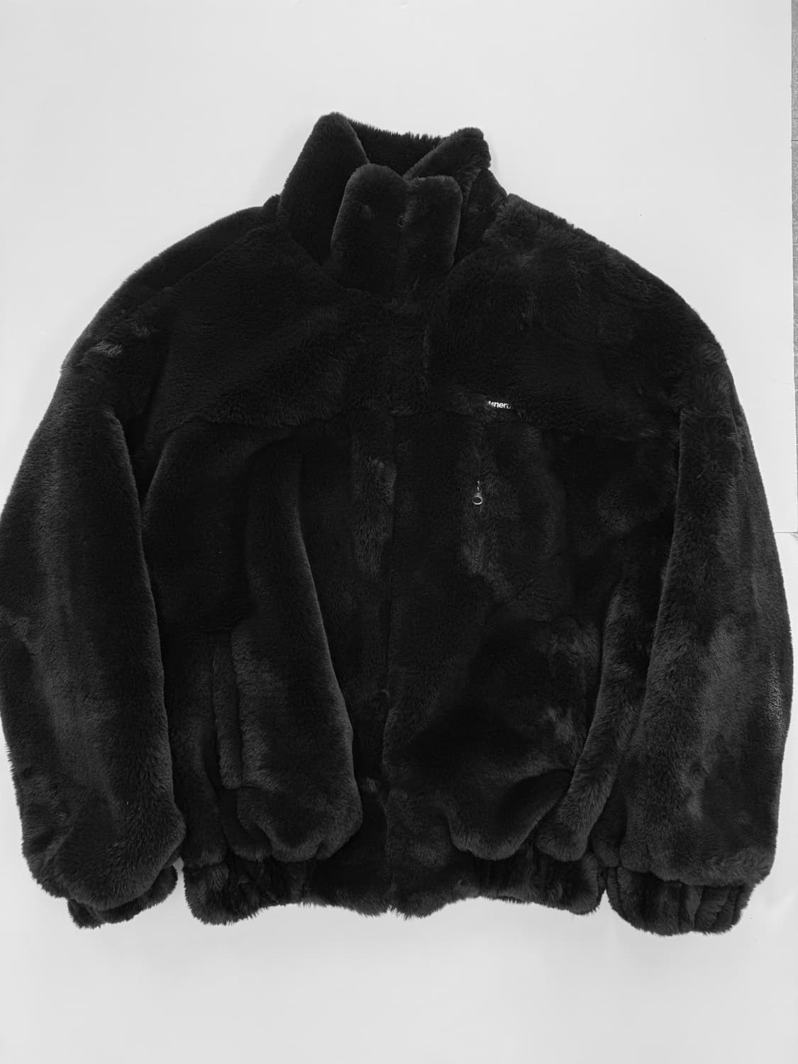 NOT4NERD 블랙 퍼 자켓 상품이미지1