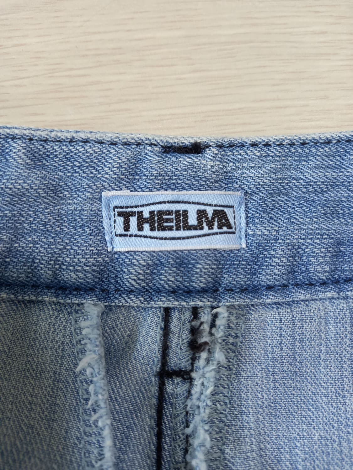 28-29 새상품 THEILMA  더티워싱 플레어데님 커스텀 28-919 상품이미지7