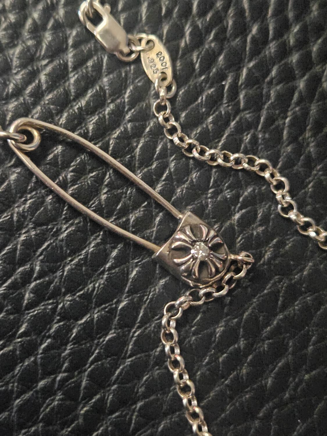 크롬하츠 20인치 세이프티핀 원포인트다이아 목걸이 상품이미지2