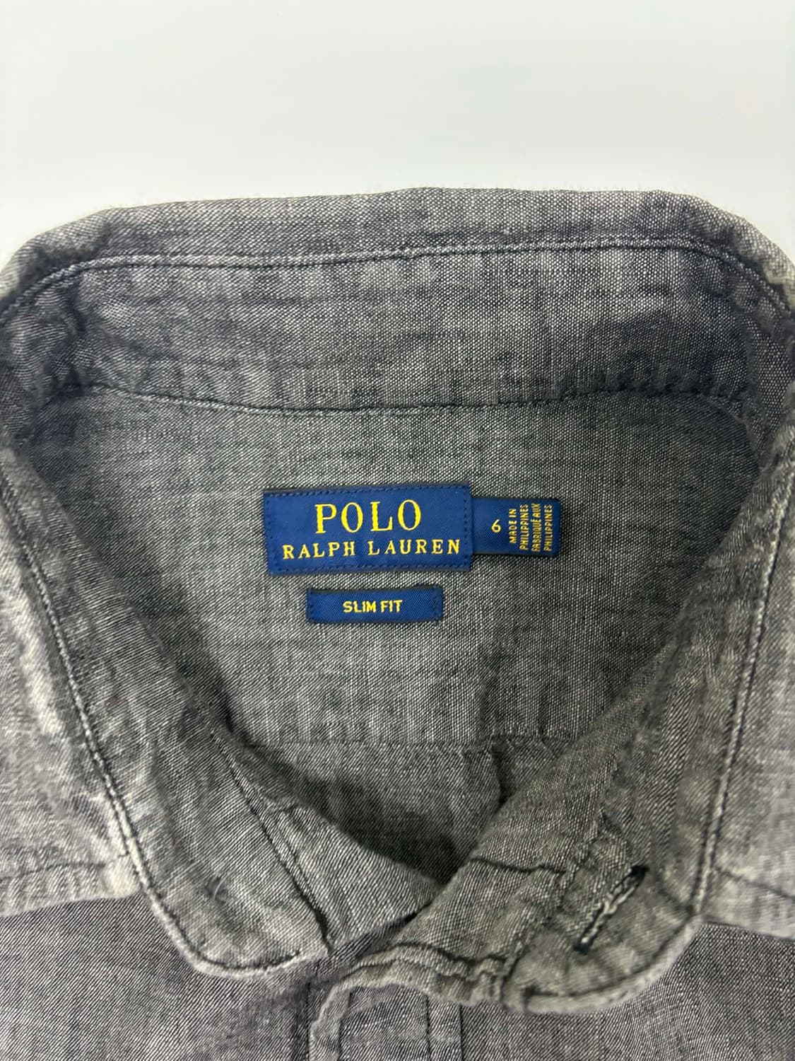 폴로 랄프로렌 그레이 슬림핏 걸즈 셔츠(6) 상품이미지4