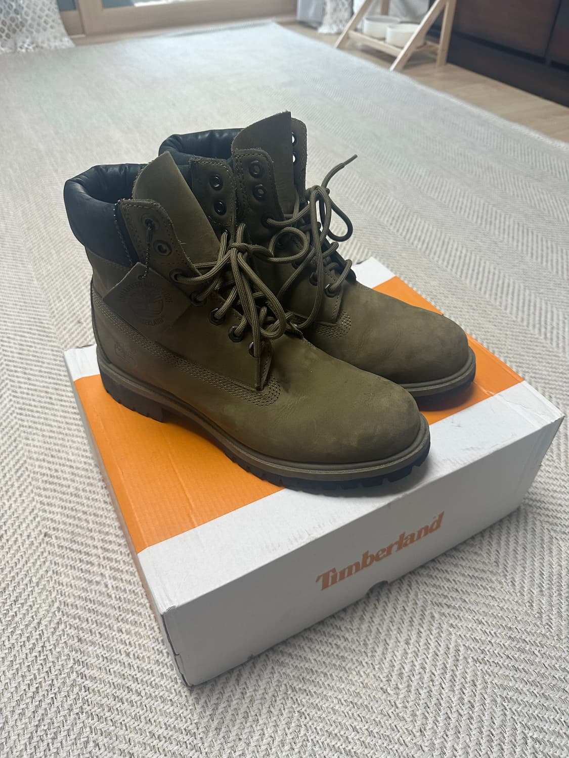 팀버랜드 6인치 올리브누벅 프리미엄 워터프루프 상품이미지2