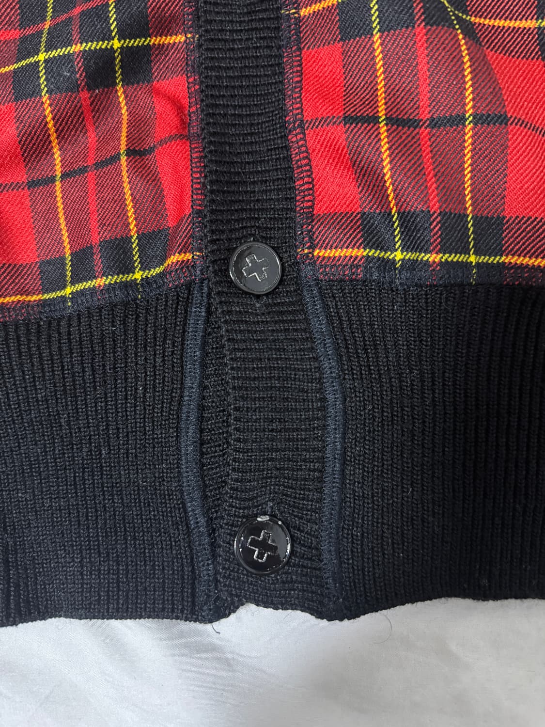 80s 주니어 고티에 체크 니트 베스트 장폴고티에 상품이미지3