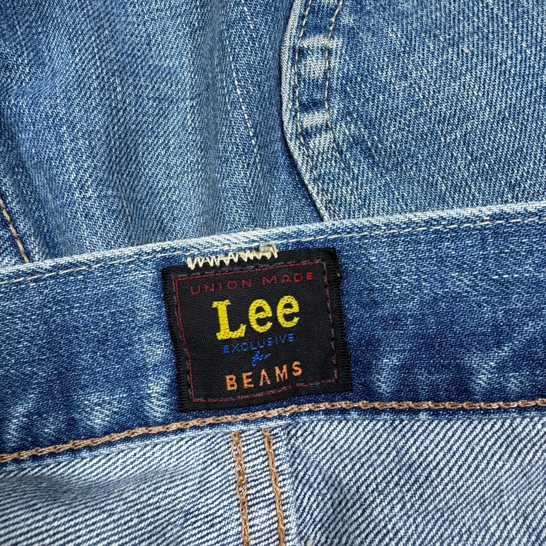리 X 빔즈 데님 반바지 상품이미지5