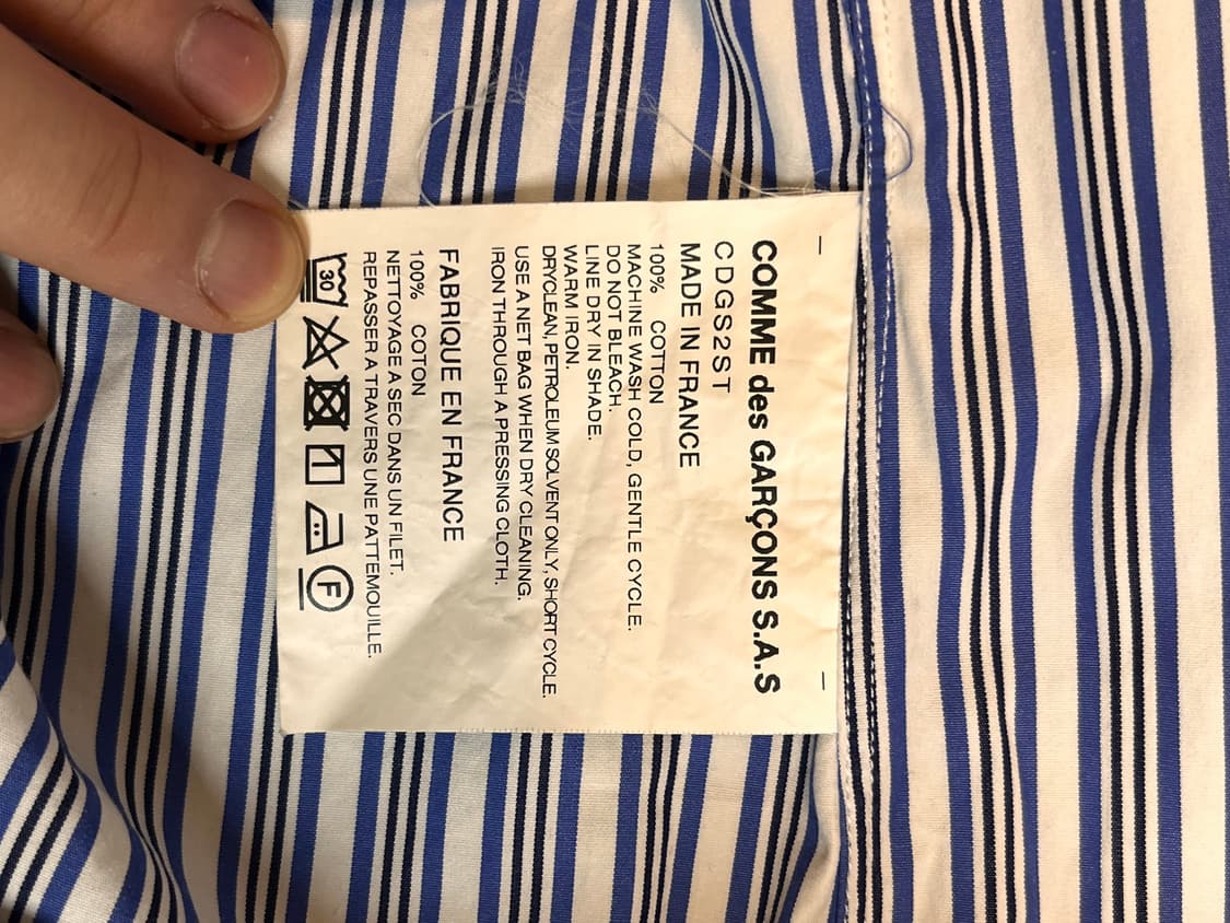 꼼데가르송 스트라이프 셔츠 상품이미지5