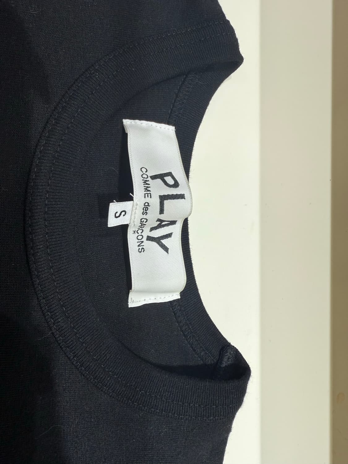 꼼데가르송 검정 롱슬리브 S 상품이미지3