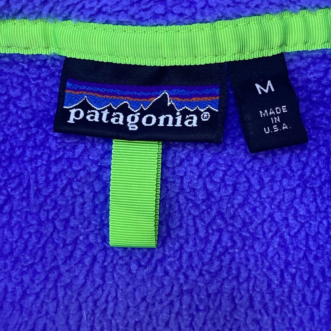 80s~90s USA 파타고니아 신칠라 스냅-T 퍼플 상품이미지3