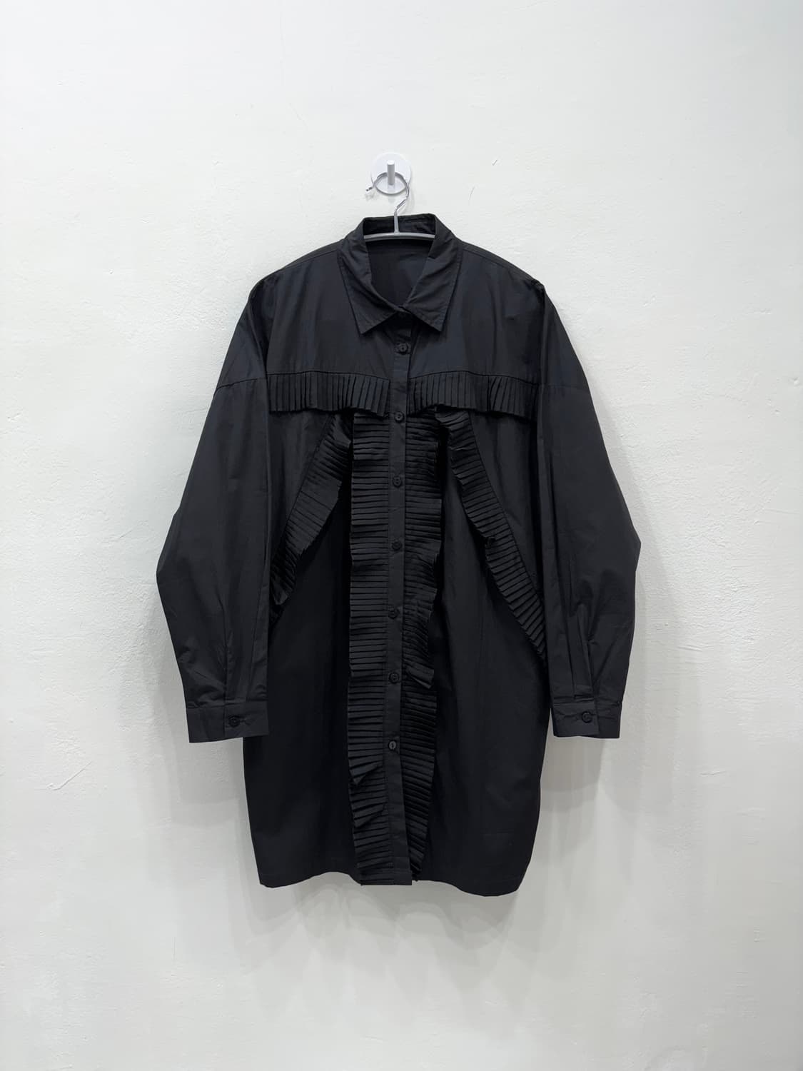 빈티지 프릴 롱 셔츠 상품이미지1