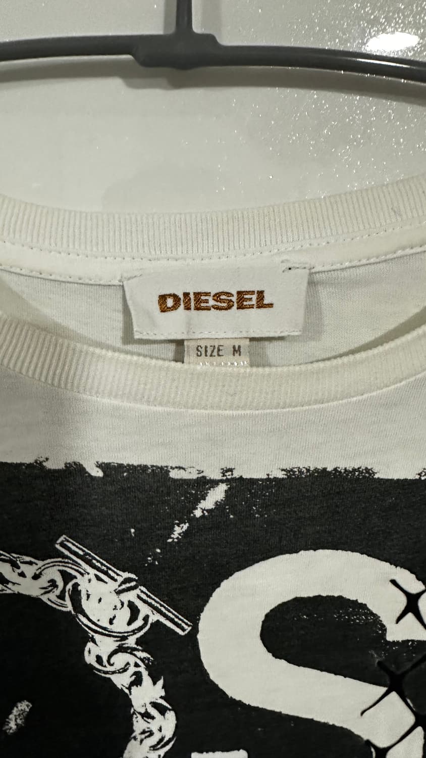 디젤 프린팅 반팔 티셔츠 M 상품이미지2