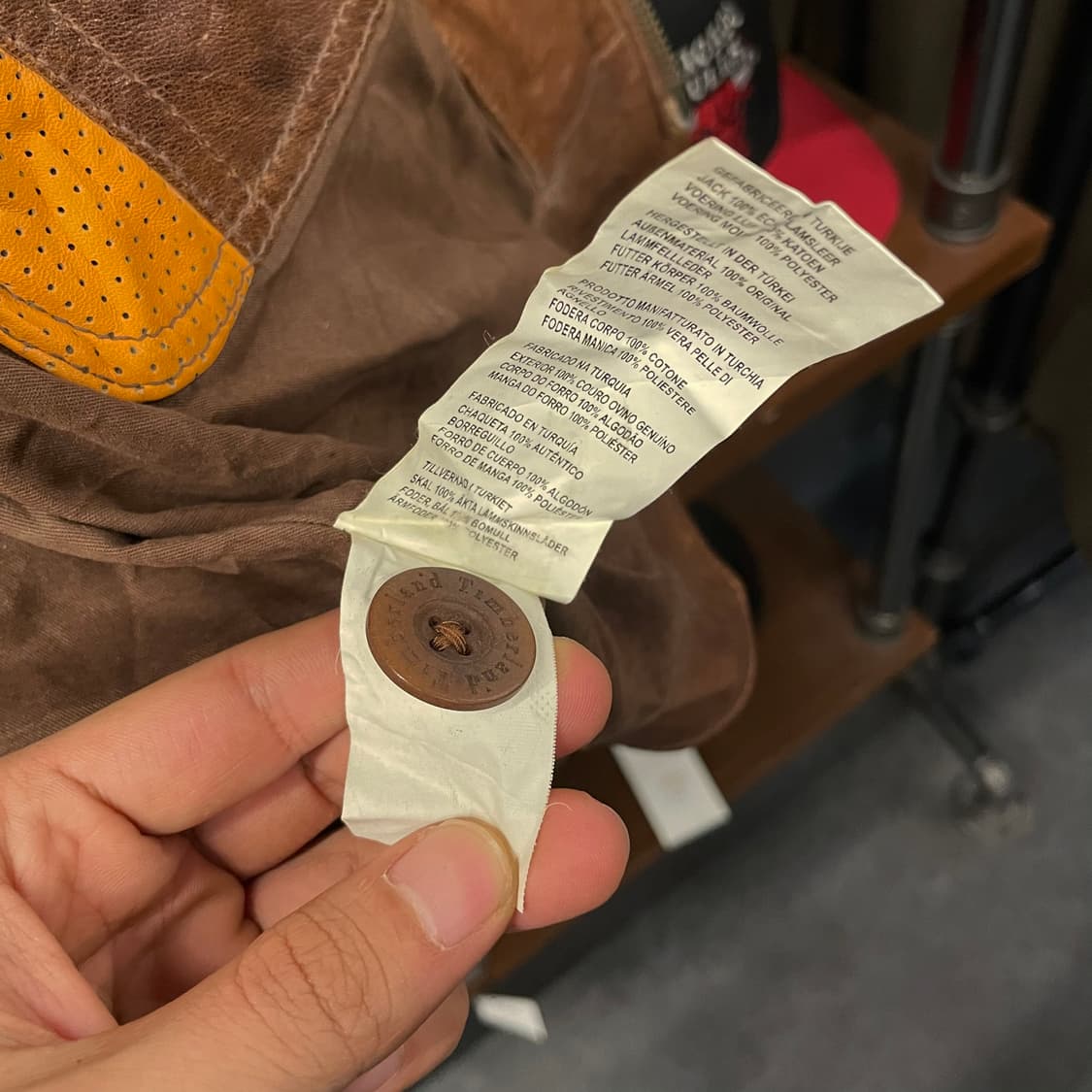 90s 팀버랜드 올드 레더 램스킨 가죽 자켓 상품이미지9