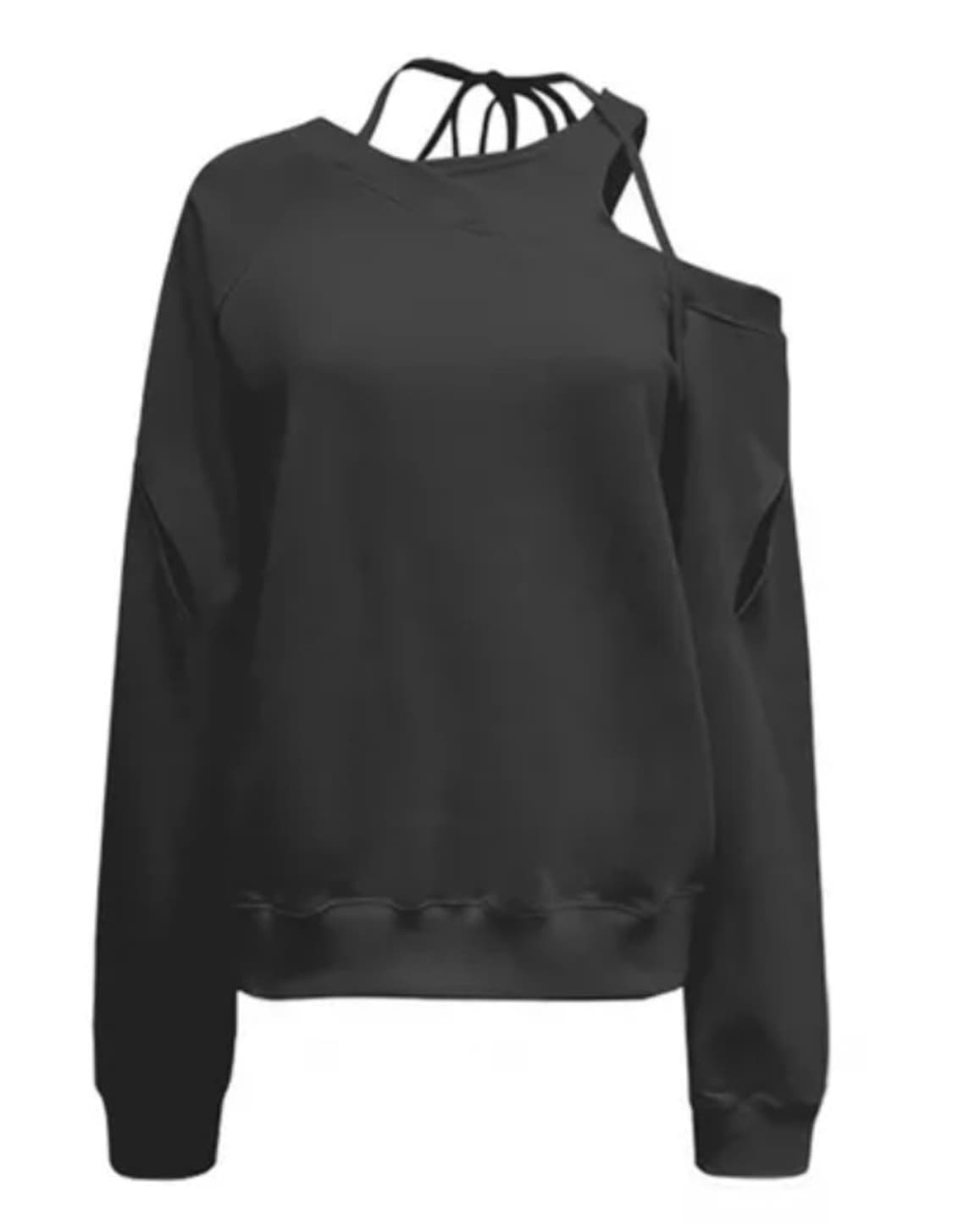 나체 SLIT LAYERED SWEAT SHIRT CHARCOAL 상품이미지1