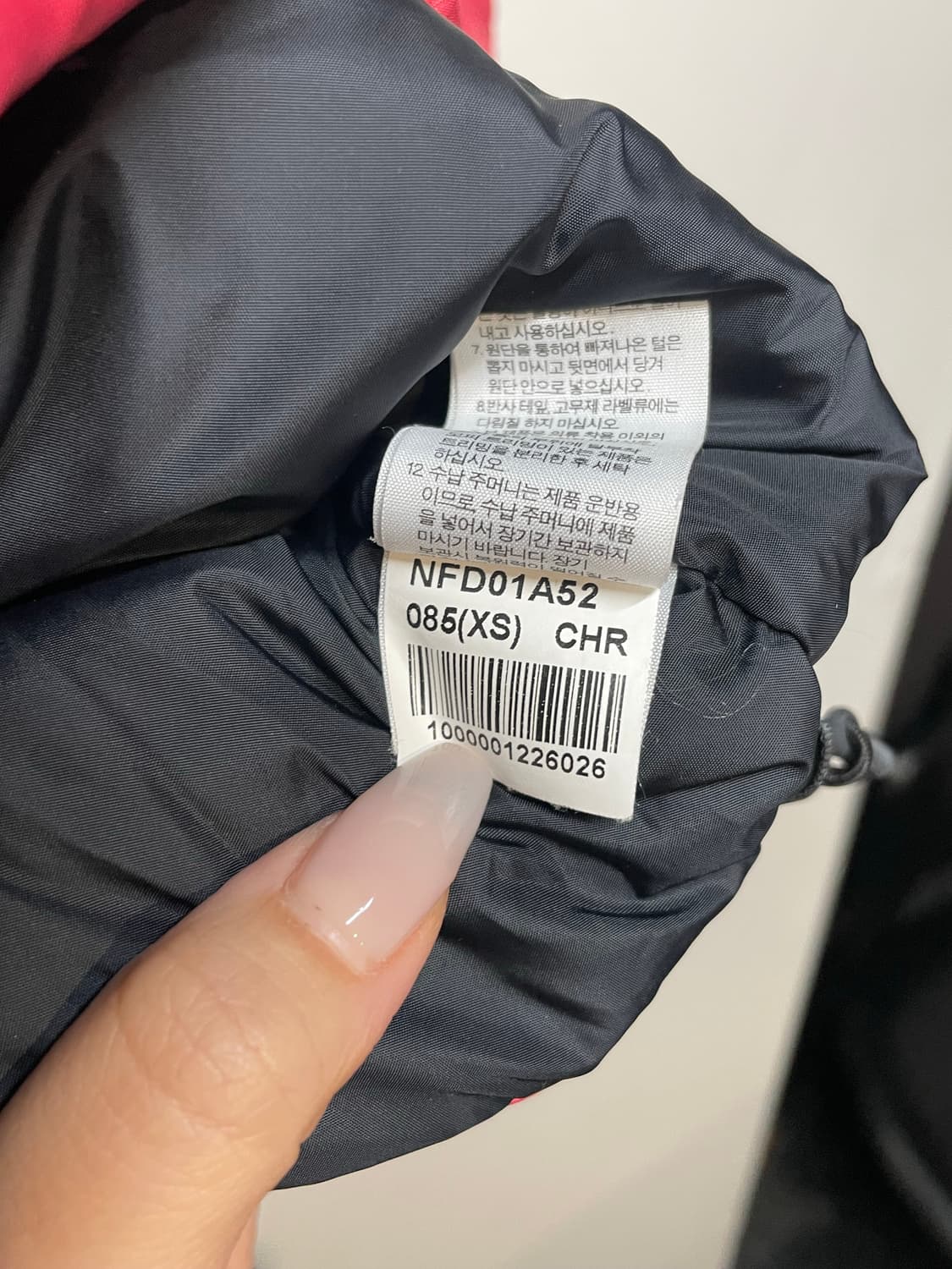 노스페이스 레드 패딩 조끼 상품이미지8