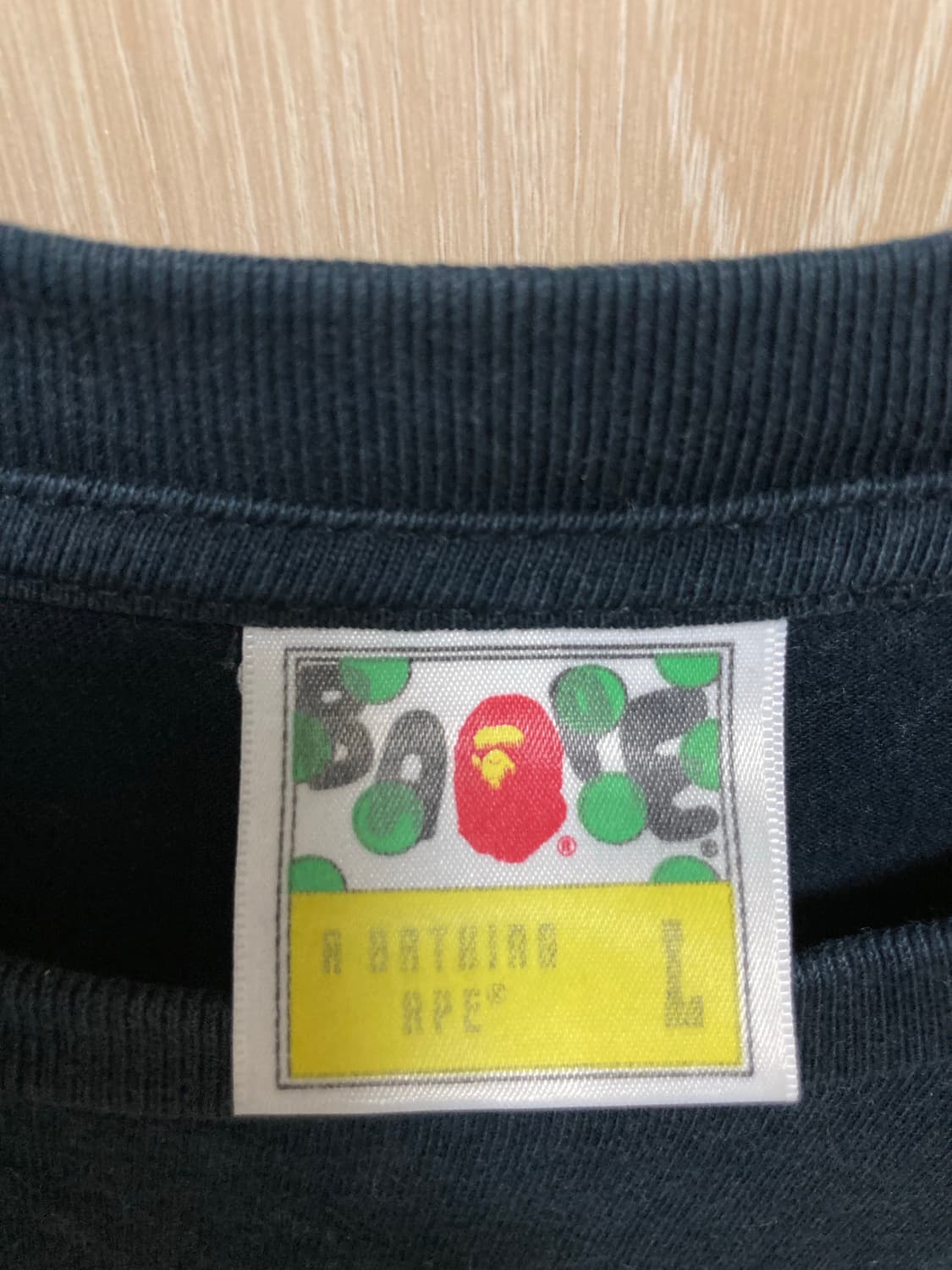 베이프 19ss 컬리지 홀로그램 블랙 L 상품이미지2