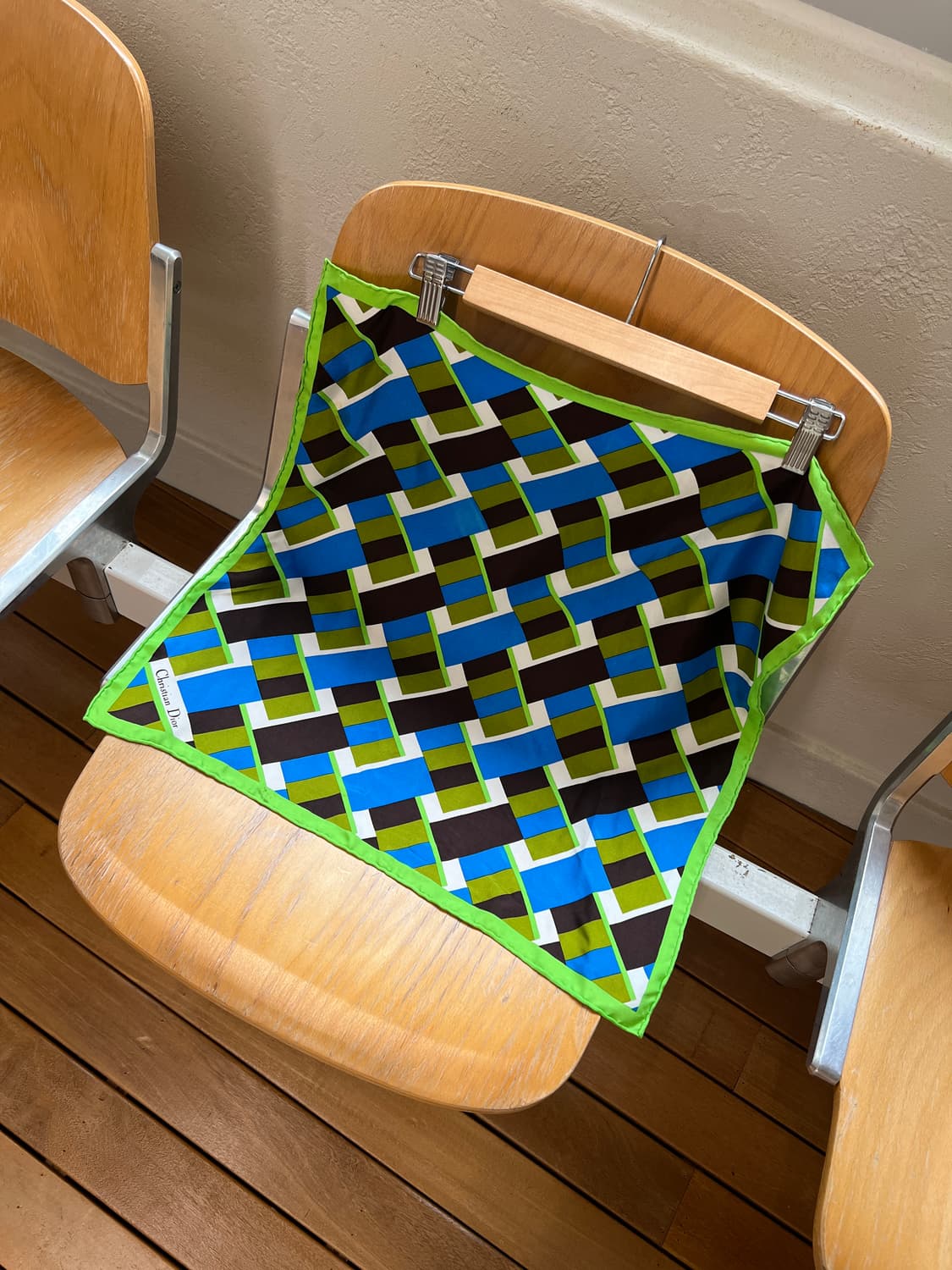 빈티지 디올 지오메트릭 실크 스카프 상품이미지6