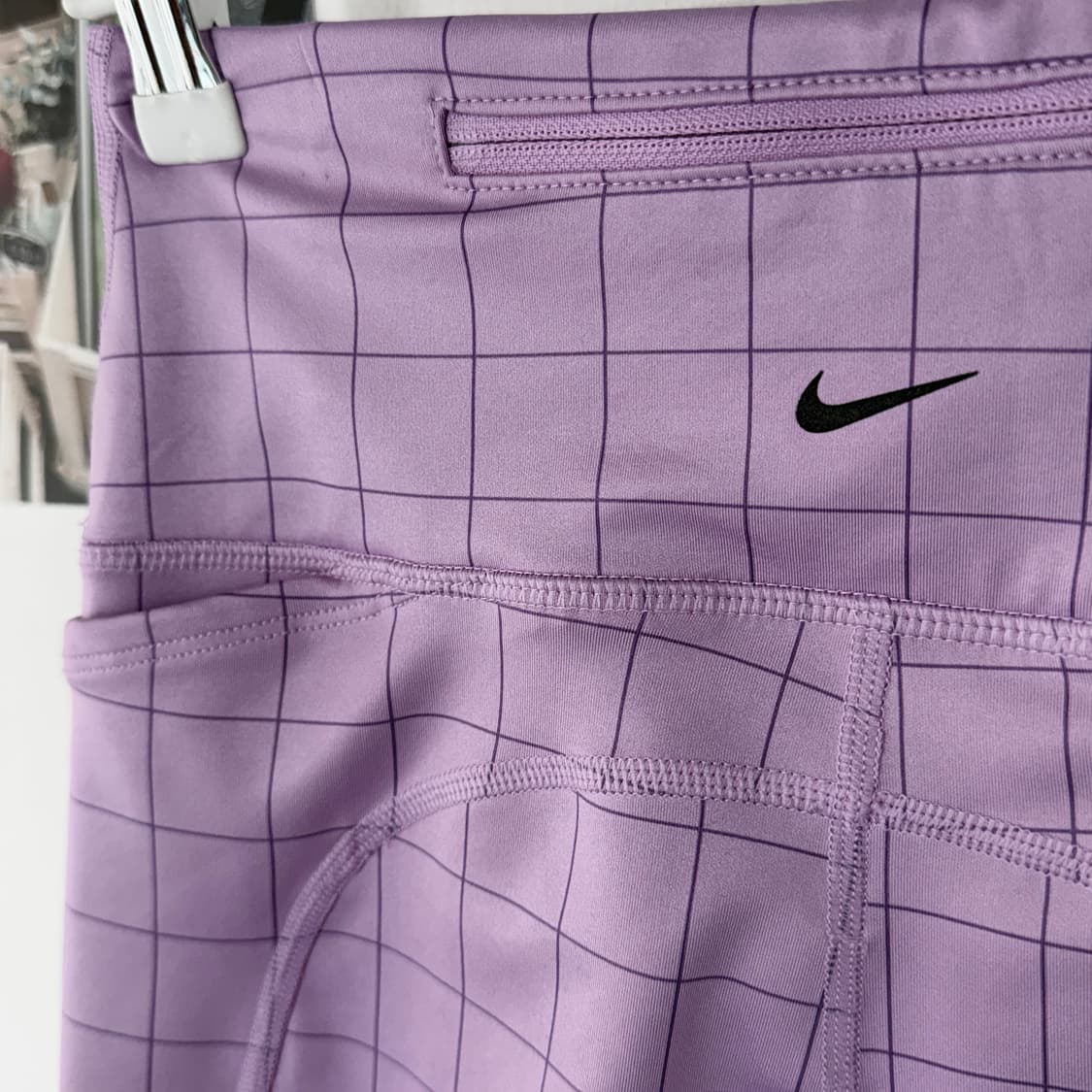 [S] 나이키 레깅스 체크 퍼플 상품이미지4
