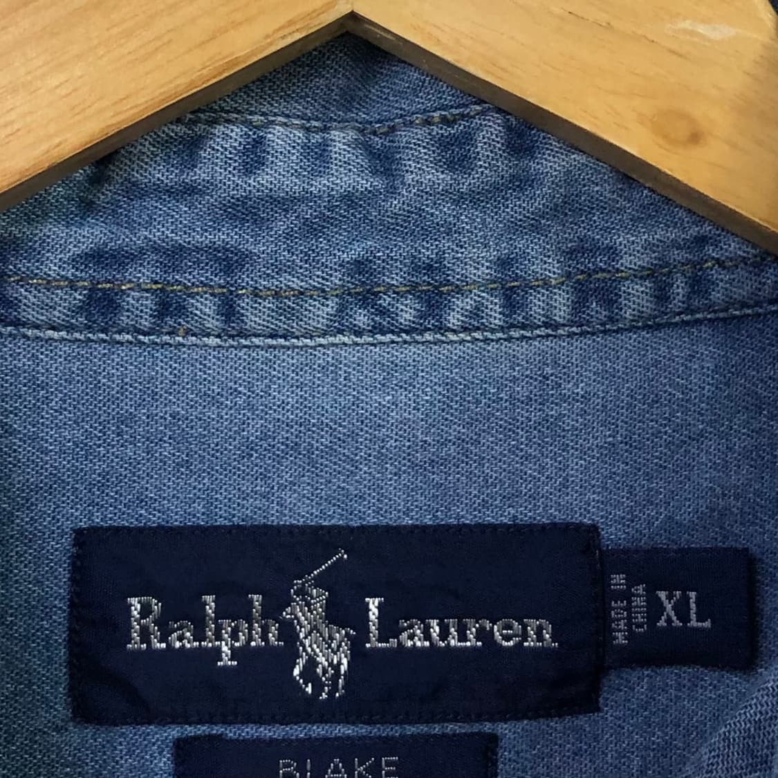 Xxl 폴로 데님 셔츠 상품이미지3