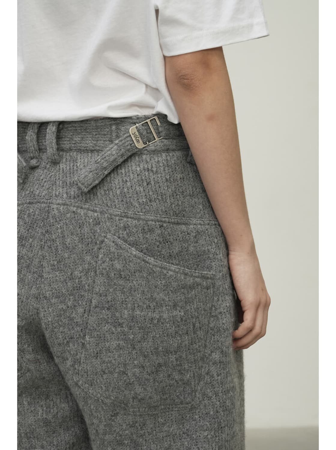 yiyae 이예 사이드 스트랩 울 팬츠 M 상품이미지2