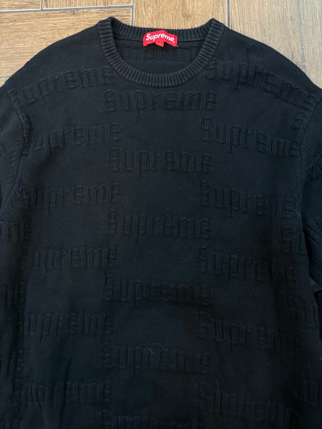 Supreme Raised Logo Sweater - 19Fw 상품이미지7