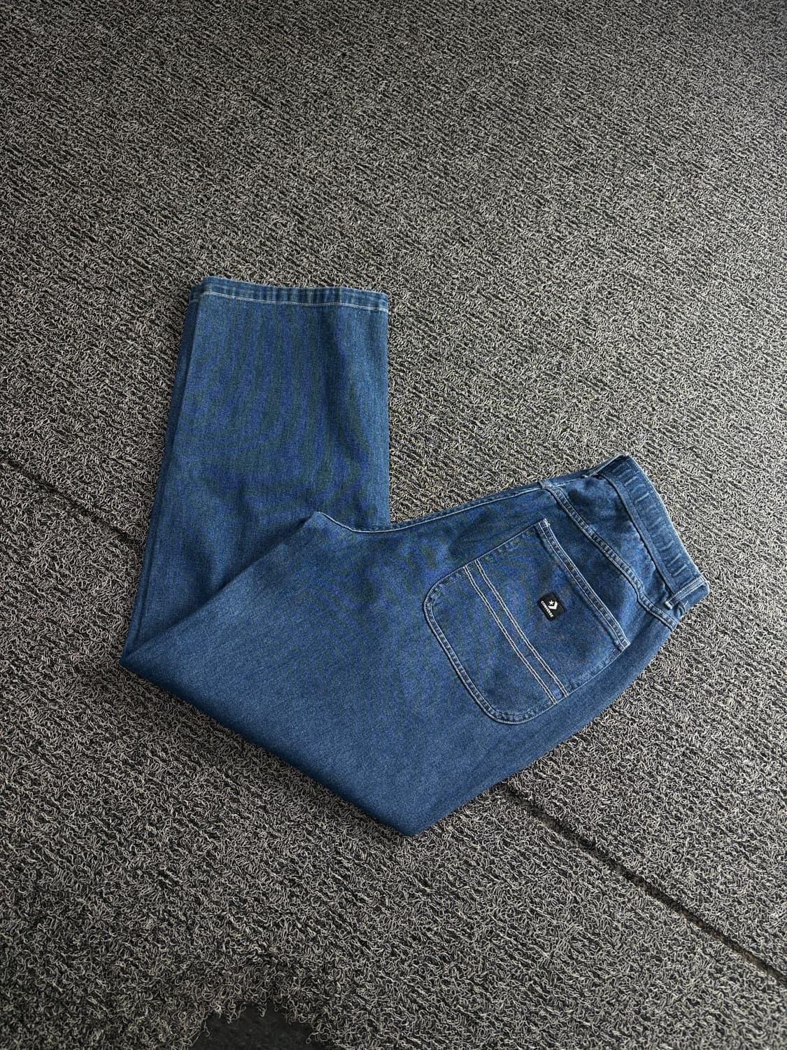 컨버스 니 로고 와이드 인디고 워크 데님 팬츠 4173 상품이미지1