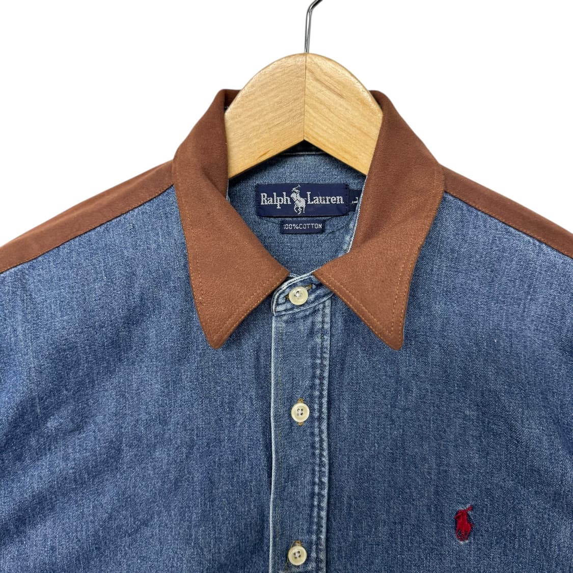 폴로 포니 데님 패치 셔츠 상품이미지2