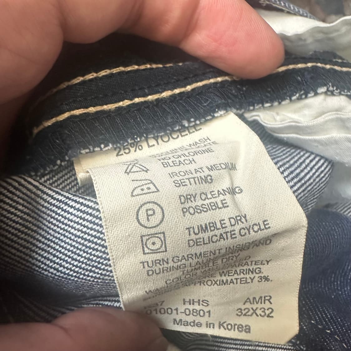 리바이스 빈티지 엔지니어드 스티치 진청데님팬츠 32 상품이미지5